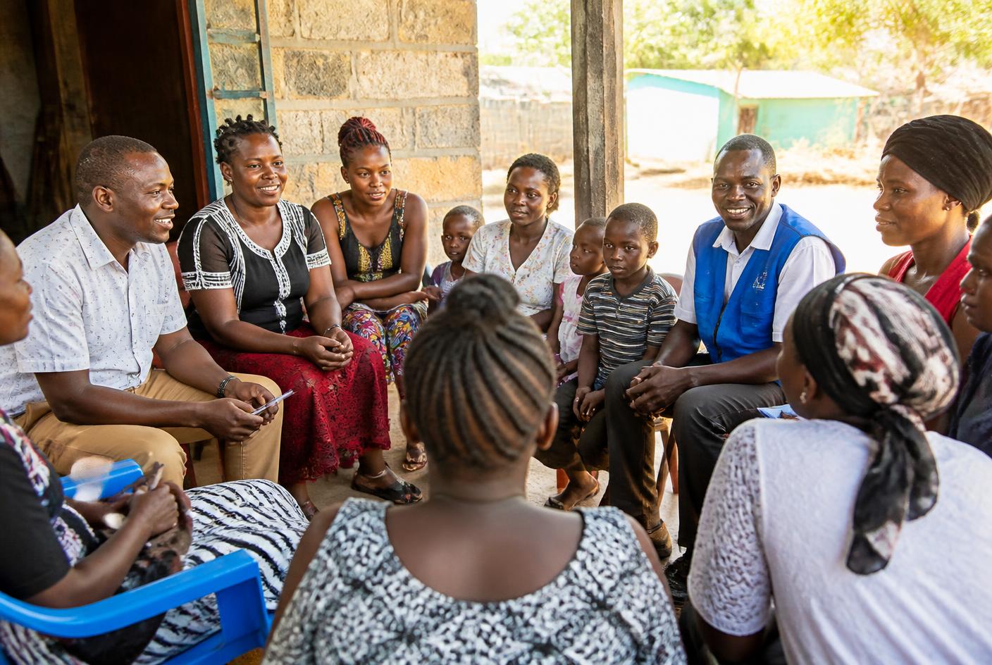 Children and caregivers supported by LESPWAR TRUST programmes